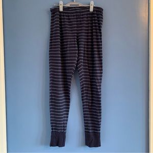 Gap Body Navy Blue Striped Pajama Pants
